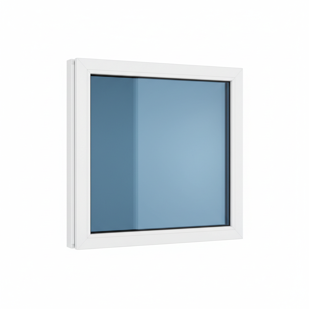 Ventana M100 perfiles blancos cristal azul 40x40 pulgadas
